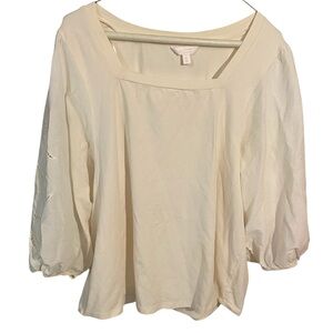 LC Lauren Conrad Cream Blouse
